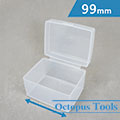 Plastic Compartment Box 1 Grid, 3.9x3.1x2.6 inch