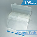Plastic Compartment Box 12 Grids, Double Side, Hanging Hole, 7.7x4.5x1.9 inch