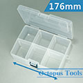 Plastic Storage Box (Adjustable Compartment, 176 x 130 x 65 mm)