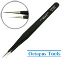 ESD-safe Stainless Steel Non-Magnetic Tweezers Fine Straight Tip