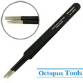 ESD Stainless Steel Non-Magnetic Tweezers Round Tip