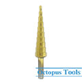 Titanium Coated Step Drill Bit Round Shank 3-12mm