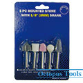 Assorted Mounted Stone Set 5pcs/set 3mm Shank