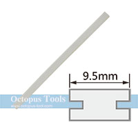Silicone Bar H Type 9.5mm Wide