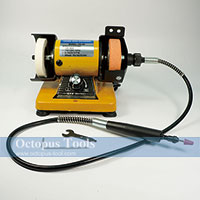 Mini Bench Grinder Polisher w/ Flexible Shaft 0-10000rpm