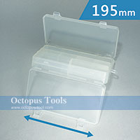 Plastic Compartment Box 12 Grids, Double Side, Hanging Hole, 7.7x4.5x1.9 inch