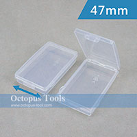 Plastic Compartment Box 1 Grid, 2 Pieces, 3x1.9x0.7 inch(Each)