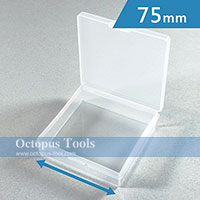 Plastic Compartment Box 1 Grid, 3x2.8x0.8 inch