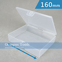 Plastic Compartment Box 1 Grid, 6.3x4.7x1.6 inch