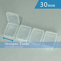 Micro SD Memory Card Box, 1.6x1.2x0.5 inch Each