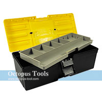 Multi Purpose Plastic Tool Box w/ Tray 13.7x5.3x5.1 inch