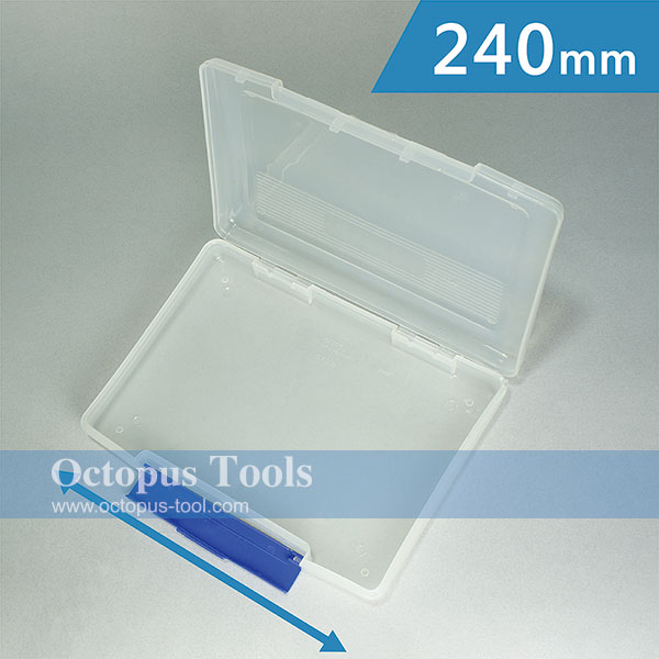 Plastic Compartment Box 1 Grid, 9.5x7.1x1.6 inch