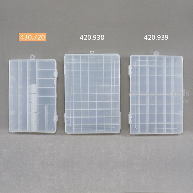 Plastic Compartment Box 35 Grids, Adjustable Dividers, Hanging Hole,  13.6x9.3x2 inch(420.720)_Plastic Storage Case_Tool Organizers_S-TURBO  D.I.Y. & HARDWARE