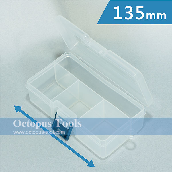 Plastic Storage Box (4 Compartments, 130 x 70 x 40 mm)