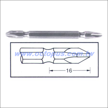 Double-Ended Philips Screwdriver Bit (#2, 70 mm long)