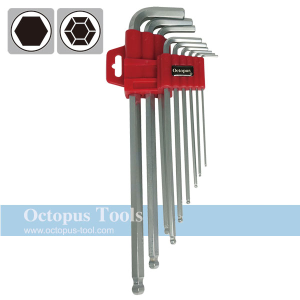 Long Arm Ball-End Hex Key Wrench 1/16