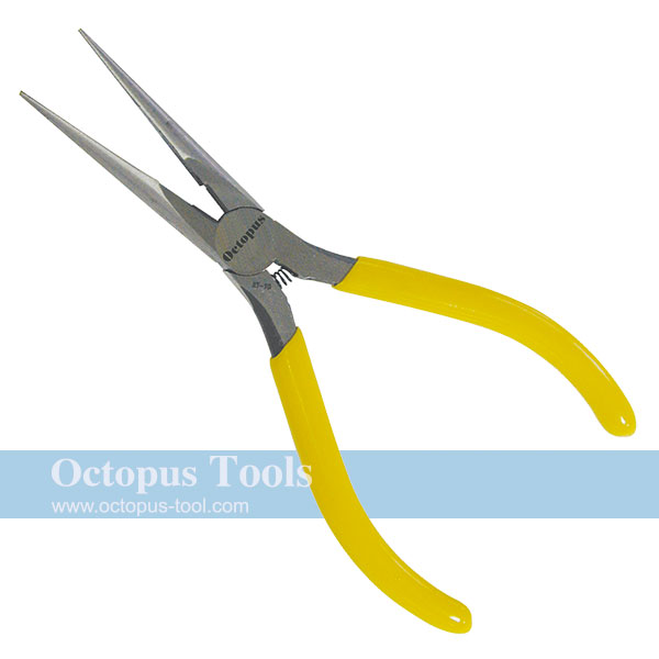 Long Nose Pliers Serrated with Cutter 6