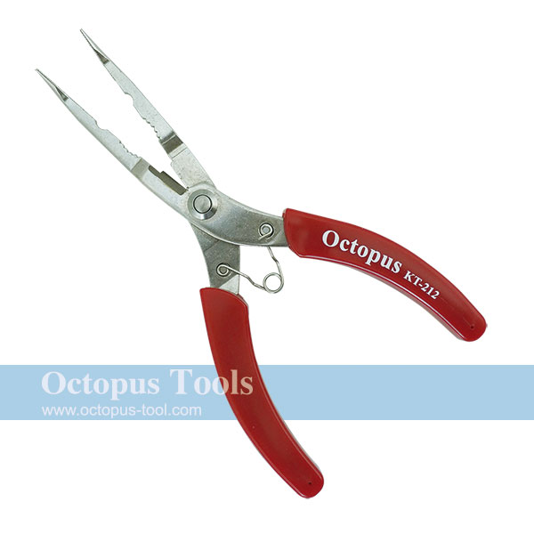 Long Nose Fishing Pliers Serrated with Cutter 6 Octopus KT-212(503.212)_Long  Nose Pliers / Bent Nose Pliers_Pliers Strippers_S-TURBO D.I.Y. & HARDWARE