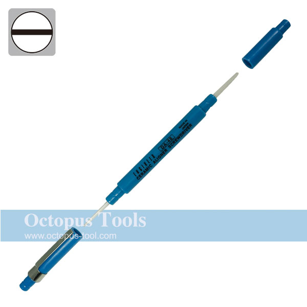 Ceramic Alignment Driver, Both Ends, Slotted 0.7x1.3mm / Slotted 0.4x2.4mm