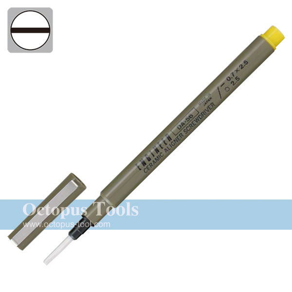Ceramic Alignment Driver, Single End, Slotted 0.7x2.5mm