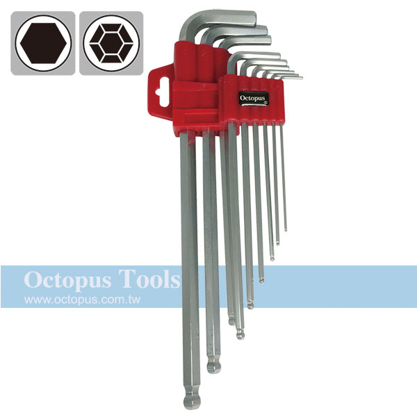 Long Arm Ball-End Hex Key Wrench 1/16