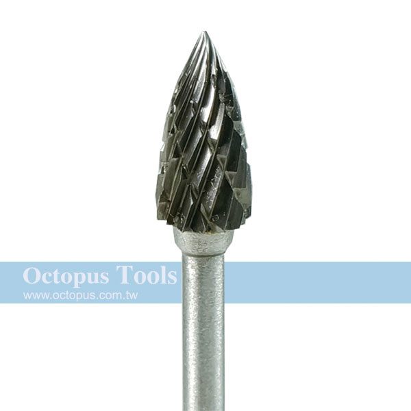 6x13 Tungsten Carbide Bur 3mm shank
