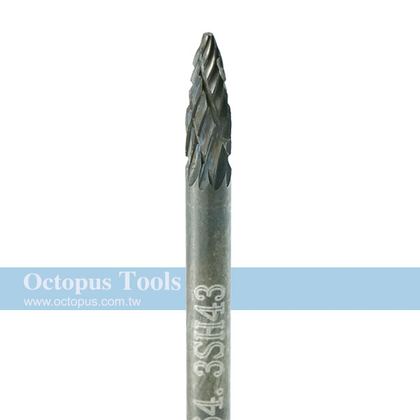 3x7 Tungsten Carbide Bur 3mm shank