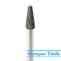 8x22 Tungsten Carbide Rotary Bur  6mm shank