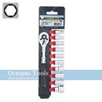 1/4-Inch Drive Pear Head Quick Release Ratchet Set