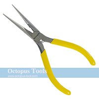 Long Nose Pliers Serrated with Cutter 6