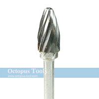 12x25 Tungsten Carbide Bur 6mm shank