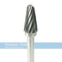 12x28 Tungsten Carbide Bur 6mm shank