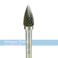 10x20 Tungsten Carbide Bur  6mm shank