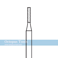 Diamond-Coated Tip Burr Dia. 1.5mm Flat Top Cylinder 3mm Shank