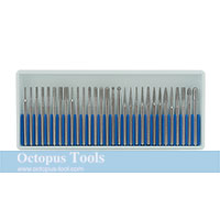 Diamond-Coated Tip Assorted Burrs 30pcs/set
