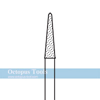 Diamond-Coated Tip Burr Dia. 6.5mm Tapered 6mm Shank