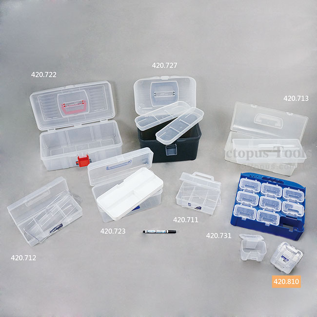 Mini Clip-On Plastic Box, For Plumber & Electritian, 3.7x2.8x2.6 inch