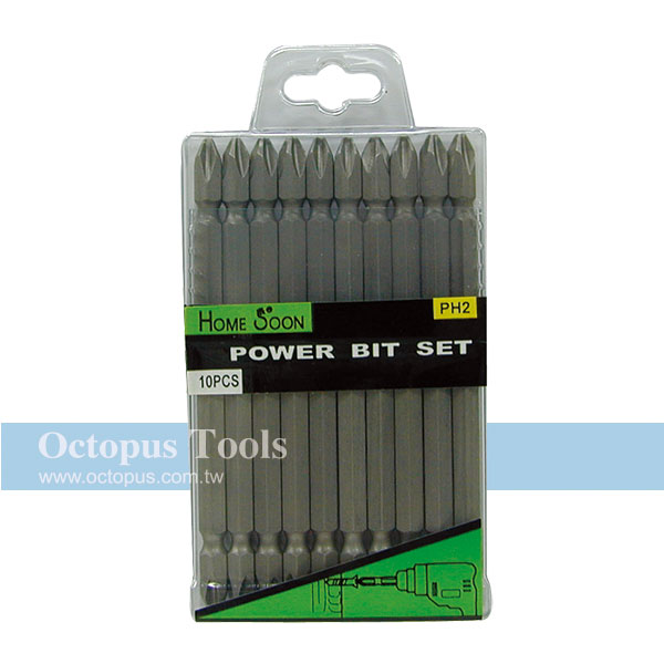 Double-Ended Philips Screwdriver Power Bit Set (#2, 110 mm long)
