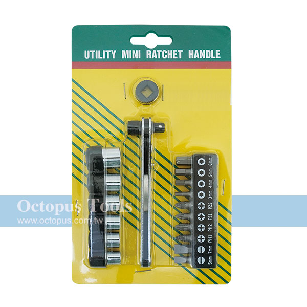 Ratcheting Screwdriver and Bit Set 17pcs/set