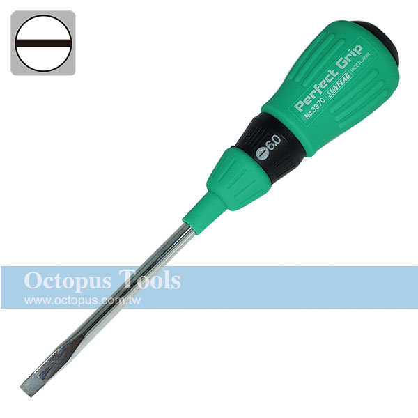 Cushion Grip Go-Through Driver, Slotted 8.0 x 150mm