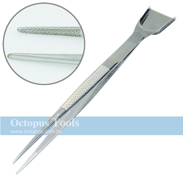 Jewelry Fine Point Tweezers w/ Tray 160mm