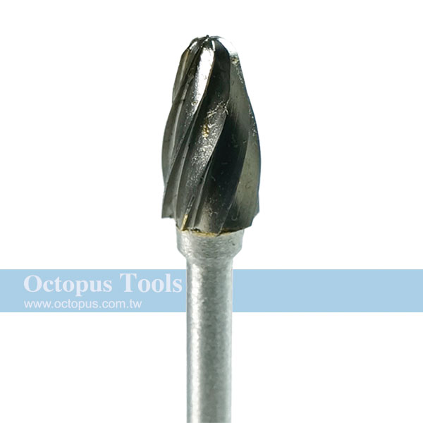 6x13 Tungsten Carbide Bur 3mm shank
