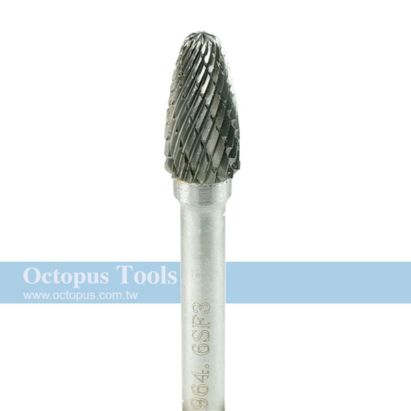 10x20 Tungsten Carbide Bur 6mm shank