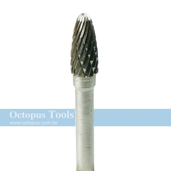8x20mm Tungsten Carbide Rotary Bur  6mm shank